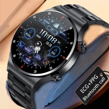  2022 Nova Chamada Bluetooth Smart Watch Homens Esportes Fitness Tracker Impermeável Smartwatch Grande ecrã HD para huawei Xiaomi phone+caixa