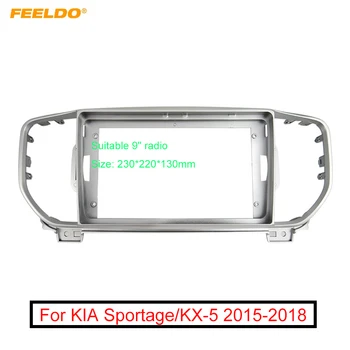  FEELDO Carro Áudio Estéreo 2DIN Fáscia Adaptador de Quadro Para KIA Sportage/KX-5 9