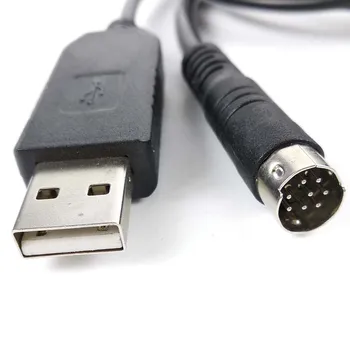  PL2303RA USB RS232 para MD Cabo Adaptador Serial com Mini DIN de 8 pinos para iess Alarme Elmo de Alarme 6ft