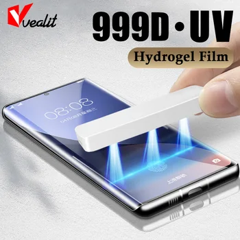  999D Curvo Completo UV Hidrogel Filme Para Xiaomi 12X 12S 11T 11 10 Ultra Poco F4 X4 GT F3 X3 NFC Preto Tubarão 4 Pro Protetor de Tela