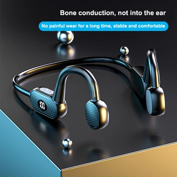  X6/vg07 sem Fios Bluetooth Osso Condução Fone de ouvido sem Fio Pendurado Ouvido Conceito de Fone de ouvido de Esportes Fone de Vida de Longa Duração